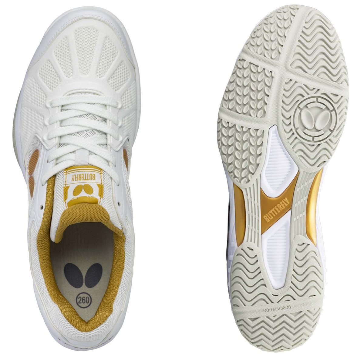 Butterfly Lezoline Rifones Shoes: Top and Shoe Tread Profile